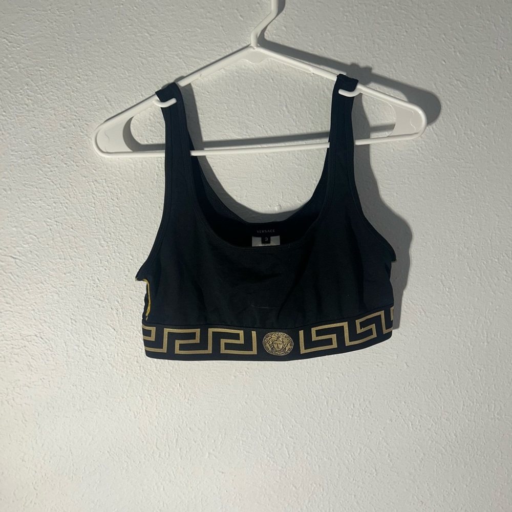 Versace Black and Gold Top